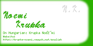 noemi krupka business card